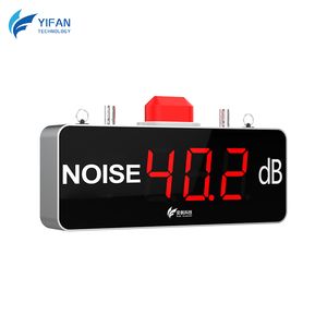 Large Screen Wall Mounted Indoor Bar Factory Hospital Noise Detector Decibel Meter dB Value Meter Noise Meter