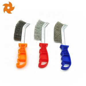 High-Performance Crimped Steel Wire Scratch/Knife Brush with Plastic Handle for Polishing