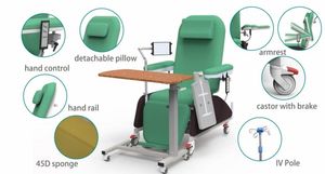 Hemodialysis Electric Chair for Dialysis Therapy for Transfusion Kidney Dialysis Center Solution