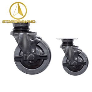 Stardrawing 125mm 5inch Polyurethane Trolley Cart Wheel Caster