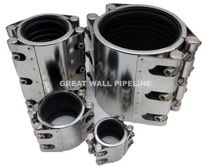 Durable Double-Section Stainless Steel Pipe Repair Coupling for Versatile Use