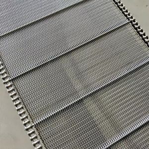 Stainless Steel Balanced Weave Conveyor Belt with Chain