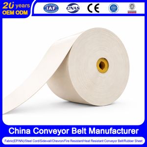 Heavy Load Impact Food Grade FDA Resistant Rubber Fabric White Conveyor Belt Manufacturer for Mining Light Industry Material Transport