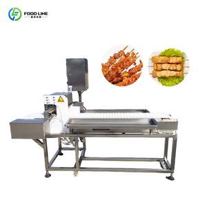 Efficient Continuous Automatic Electric Stainless Steel Automatic Meat Skewer Machine