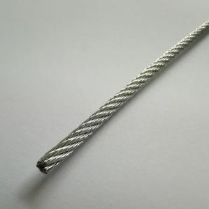 China Galvanized Steel Wire Rope Manufacturer 7*7 1.6mm 6*7+FC 6*24 Construction