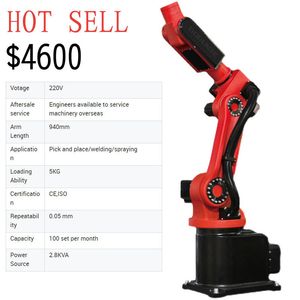 High Cost Effective 6 Axis CNC Industrial Robot Arm Kit for Stacking
