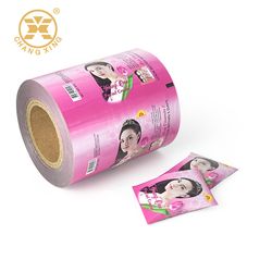 OEM Cosmetic Sachet Packaging Film Metalized Laminated Film Roll for Skincare Products