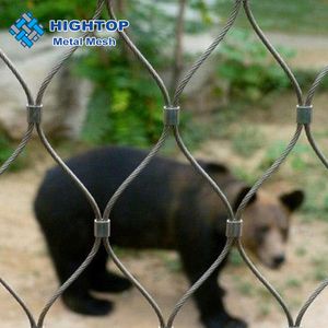 High Strength 304 316L Stainless Steel Hand Woven Aviary Zoo Mesh Netting