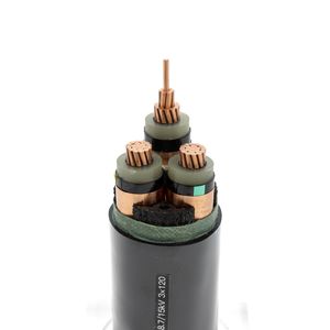 6/10kv Copper Mv XLPE Insulated Power Cables Single Core Cables
