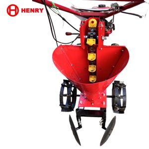 Two Wheel Walking Tractor Mini Tiller Model Potato Seeder