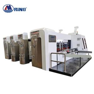 1400 Corrugated Carton Box Two Color Flexo Printing Machine with Slotter Die Cutter and Stacker