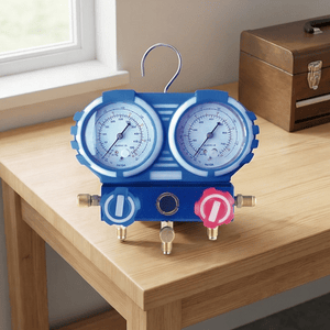High Quality OEM Single or Double Valve Refrigerant Manifold Pressure Gauge