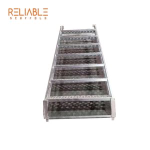 Anti Slip Hot DIP Galvanized Stair Flight for Modular Scaffolding