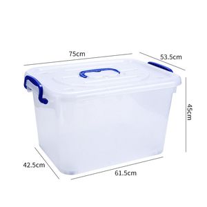 Sealed Transparent Plastic Food Storage Box with Handle for Kitchen Fridge Cabinet
