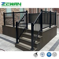 Modern Design Aluminium Handrail Powder Coated Aluminum Railing for House / Deck / Stair