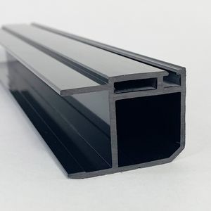 Greentech Conch Glass Sliding Refrigerator Door / Window Cabinet Hard Plastic Rigid PVC Extrusion Profile