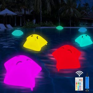Manufacturer High Quality Solar Swimming Pool Waterproof LED Light with Remote Control Temperature Display Pool Lights