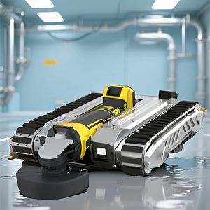 Intelligent Automatic Climb Wall Tracked Robot Chassis for Cleaning Magnetic Wall Climbing Robot