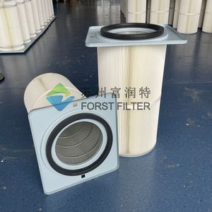 Forst Supplier Long-Life Design Square Cover Polyester Air Dust Collector Filter Cartridge