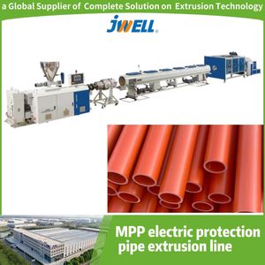 Jwell High Efficiency Extruder Machine for Mpp Electric Protection Pipe Extrusion Production Line Plastic Making Machine