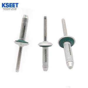 Rubber Washer Tri-Fold Aluminum Blind Rivets Water Resistant Tri-Grip Rivet