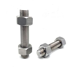A193 B7 B7m Heavy Duty M12 M20 Stainless Steel 304 316 Full Thread Heavy Stud Bolt and Nut