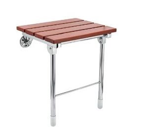 Wall Mounted Folding Wooden Teak Shower Bench Seat for Disabled