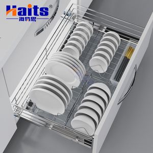 Single Tier Wire Pull out Basket Kitchen Interior Cabinet Organizer