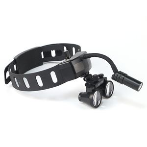 Headband Dental Loupe 2.5X 3.5X Medical Binocular Magnifier 3W LED Dentist Surgical Headlight Adjustable Brightness Head Lamp