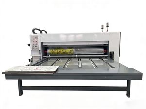 Hot Sell Semi-Automatic Chain Feeding Corrugated Box Printing Slotting Die Cutting Machine for Box Packing Pizza Box