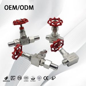 Stainless Steel Industrial Customize High Pressure Straight Through Needle Valve for Water/Oil