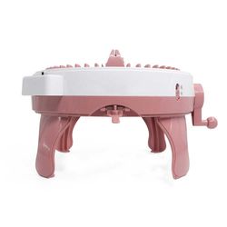 DIY Hat Knitting Machine Double Weaving Magic Loop Looms Stars Cylinder Kids Wool Toy Handcraft with 48 Needles Rotating