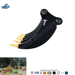 Factory Cheaper Price Suitable for 15-25 Excavator Machine Bucket Rake