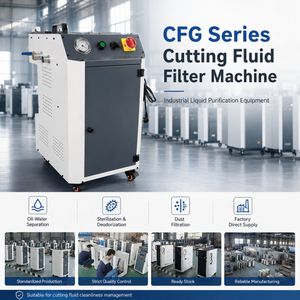 CE PP Filter Coolant Filtration Machine 100-1800L/H Large Flow Rate