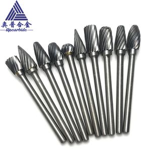 Various Shapes and Sizes Tungsten Carbide Rotary Files Long Shank Big Grinding Head Rotary Burr
