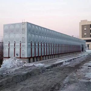50m3 Water Tank Firefighting FRP / GRP Pressed Panel Rectangular Water Storage Tank