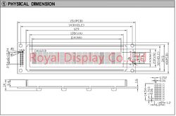 Ryp1601b 16X1 Standard Character LCD Modules