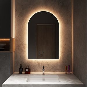 LED Mirror Wall Mounted Touch Switch Mirror Bath Mirrors with Waterproof