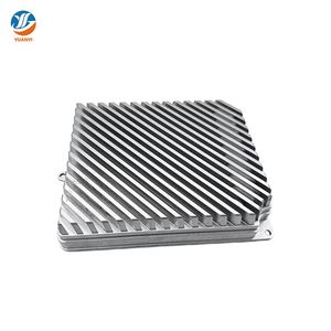 Precision Custom CNC Machined Aluminum ECU Housing with Cooling Fins