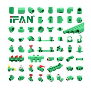 Ifan Customized DIN Pn25 PPR Pipes and Fittings Plumbing Material Elbow Tee PPR Pipe Fittings