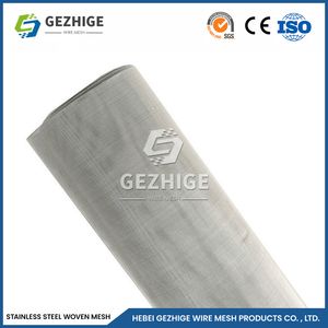 Gezhige Black Woven Wire Mesh Manufacturers China Stainless Steel Wire Mesh 316 1mm 0.35mm Wire Thickness 1.144 Mesh 316L Stainless Steel Wire Mesh