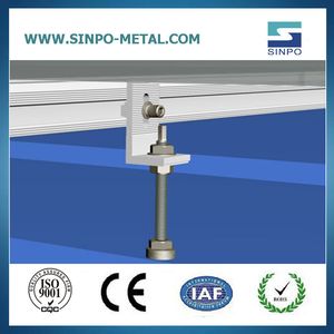 Sunrack Aluminum Solar Mounting Brackets L Feet Solar Installation Kits for Metal Roof