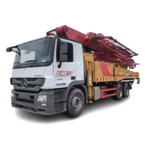 Concrete Pump Boom Truck Sanny Mercedes Chassis 51m Used Concrete Pump