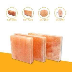 High Quality 10*20*2.5cm Pink Himalayan Salt Bricks for BBQ/Sauna