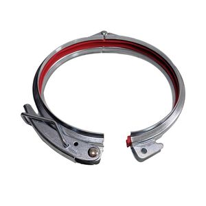 Stainless Steel Rapid Connection Pipe Duct Clamp with Rubber Seal for Ventilation Line