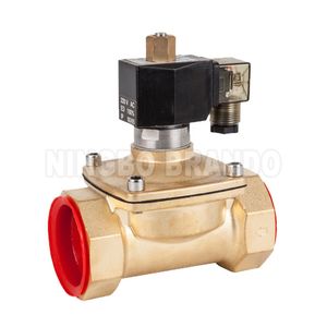 2 Way Normally Open Water Brass Solenoid Valve 3/8'' 1/2'' 3/4'' 1'' 1-1/4'' 1-1/2'' 2'' 12V 24V DC 110V 220V AC
