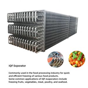 Stainless Steel Evaporator Ammonia IQF Cooling Coil for IQF Tunnel Freezer