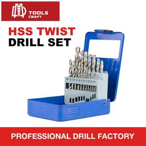 19 PC HSS Titanium Coated Drill Bit Set 1 - 10mm