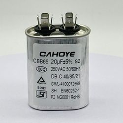 Cbb65 Capacitor for Air Conditioner Water Pump Fan Fridge Compressor 20UF 250V