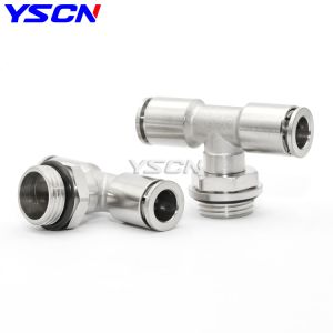 Pneumatic Push in Fitting Pb8-G03 One Touch Brass Fitting PT Pneumatic Air Tube Fitting